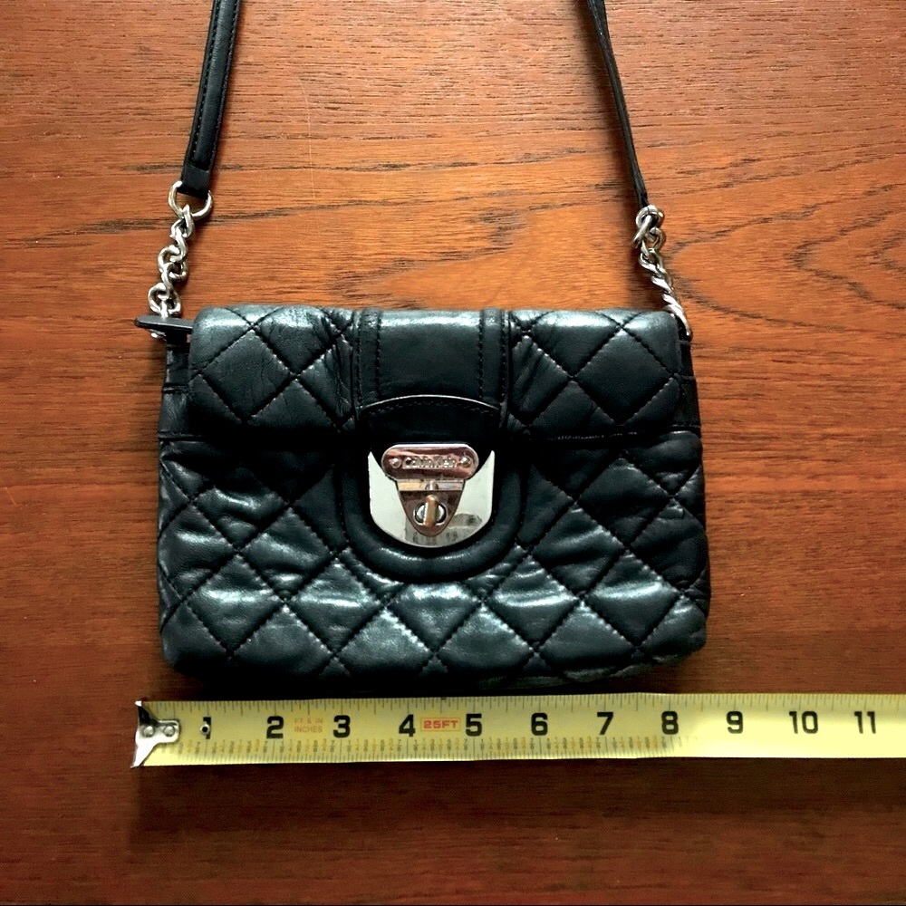 Calvin Klein Quilted Leather Small Crossbody Bag